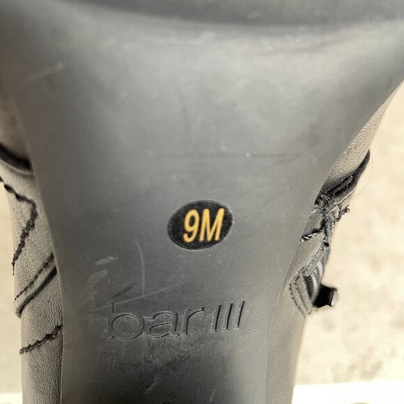 Bar III Women's Graciie P Faux Leather Ankle Boots Black, Size 9 - Picture 8 of 11